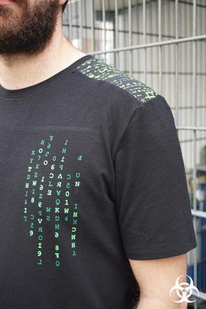 Selfmade-Plot zum Matrix-Shirt